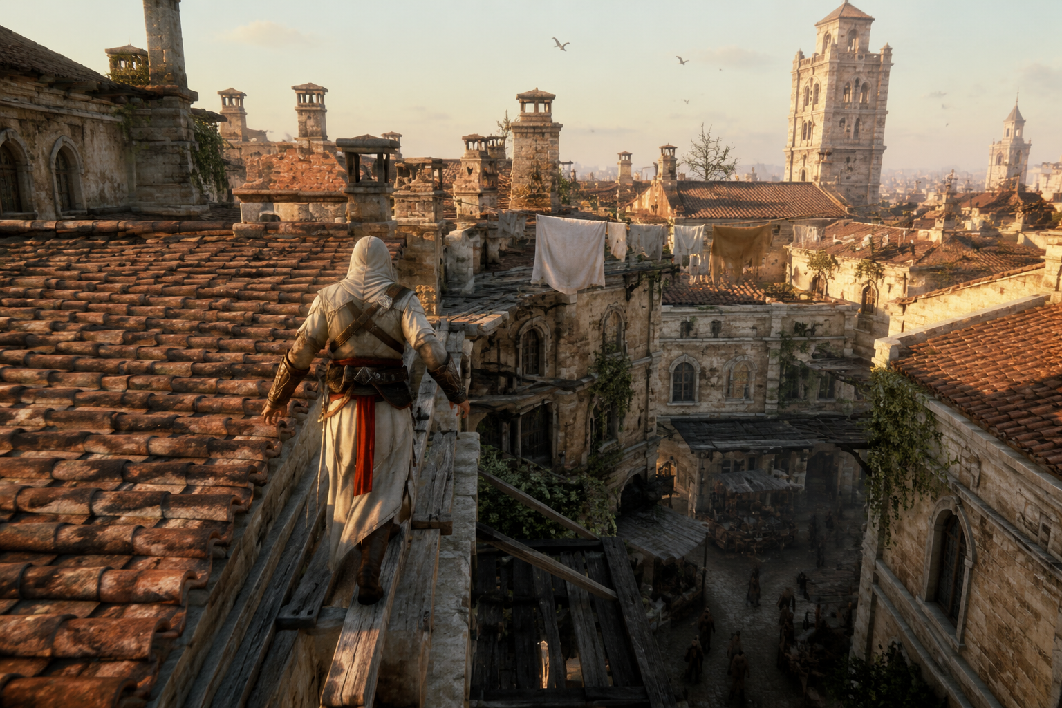 Assassin rooftop Unreal Game template