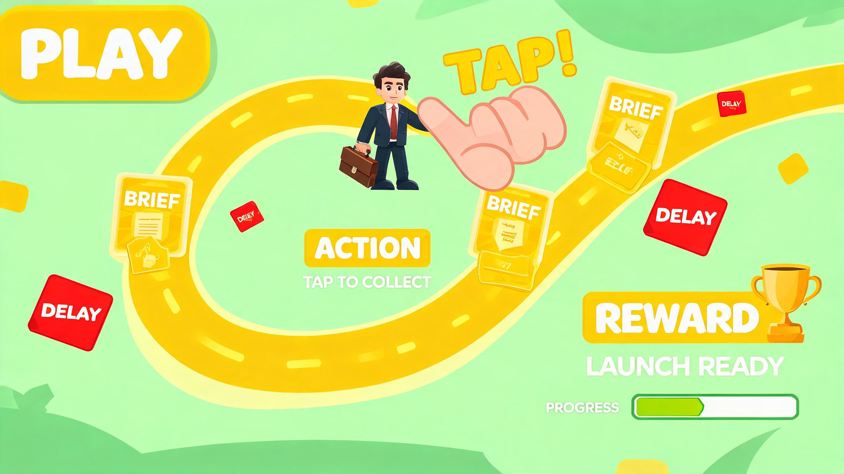 Fable5 Alternative hero plan fable5-046: tap-to-collect launch loop for creative strategy directors with visible first action and browser-playable outcome.