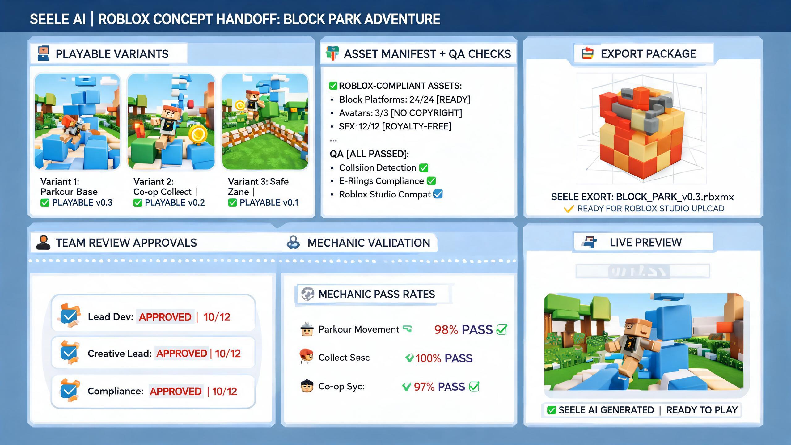 Generated evidence preview for gpt56-roblox-style-game-idea-creative-agencies: mentor-reviewed concept pack and review handoff for creative agencies.