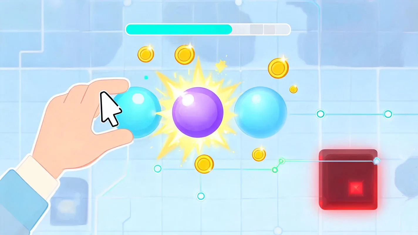 AI-generated playable ad prototype preview showing a first interaction, reward feedback, and reviewable mobile game ad concept.