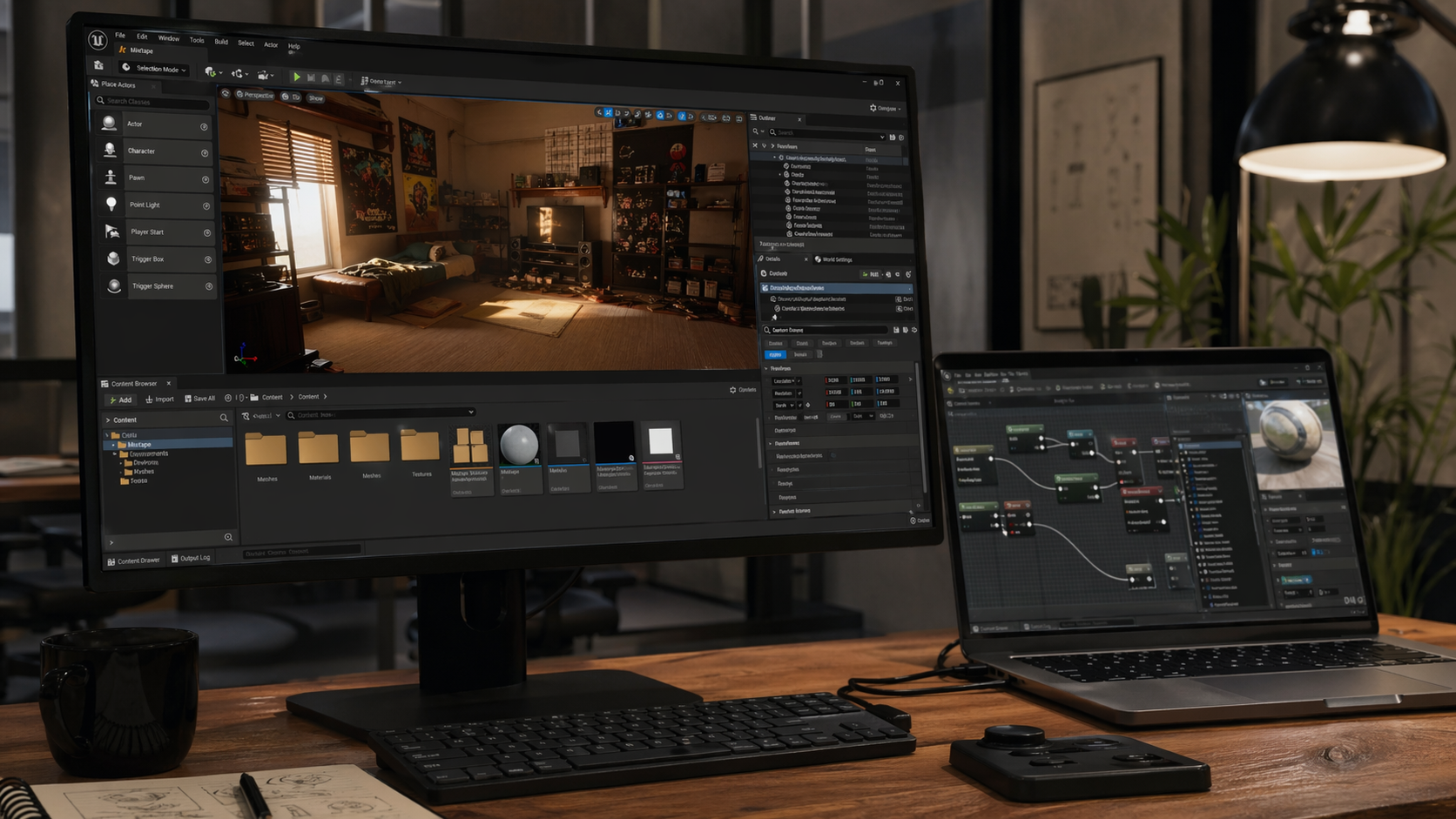 Developer tool interface and production workflow setup related to Mixtape : Making the magic of nostalgia come alive in Unreal Engine 5