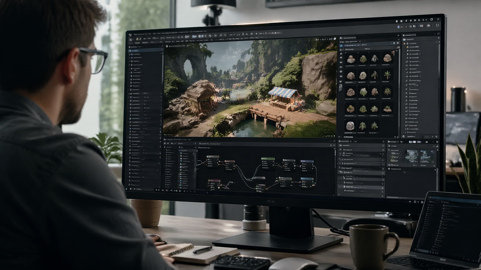 Developer tool interface and production workflow setup related to Timberline’s Beastro serves up a flavorful twist on a variety of genres with UE5