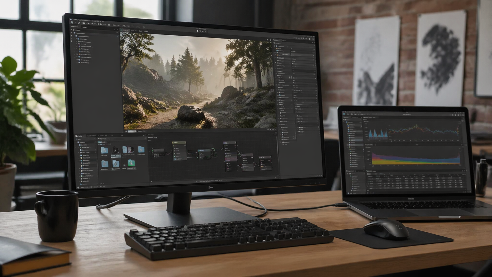 Developer tool interface and production workflow setup related to Unity 2023.3 coming April 2024 with updates for graphics and performance