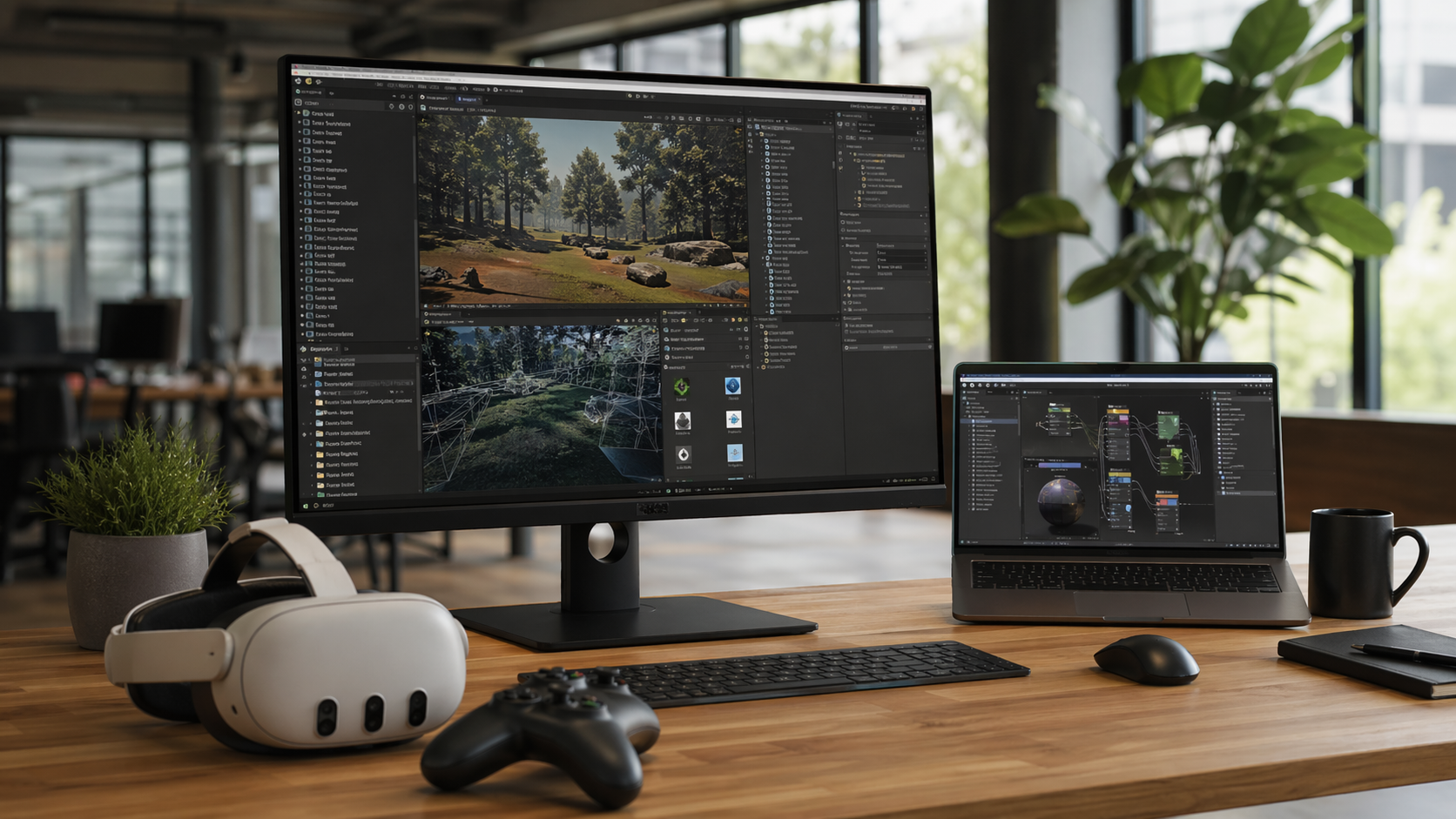 Developer tool interface and production workflow setup related to What’s next: A look at Unity’s 2025 roadmap