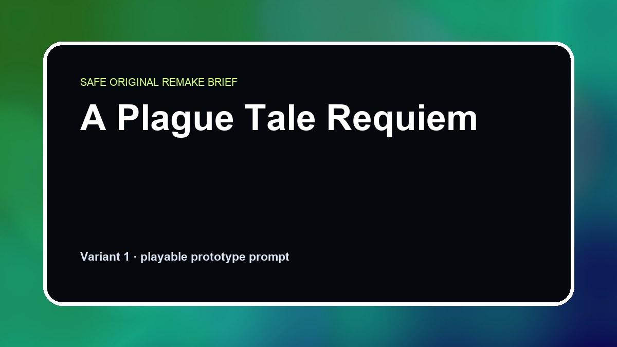 A Plague Tale Requiem original a plague tale requiem custom game reference artwork 1