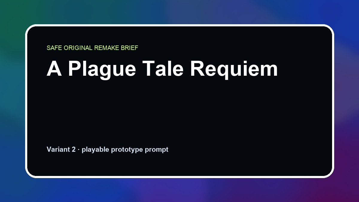 A Plague Tale Requiem original a plague tale requiem custom game reference artwork 2