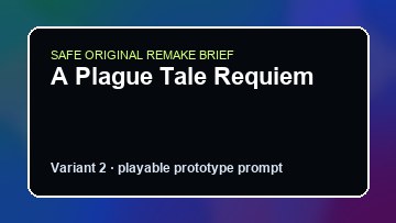 A Plague Tale Requiem original a plague tale requiem custom game reference artwork 2