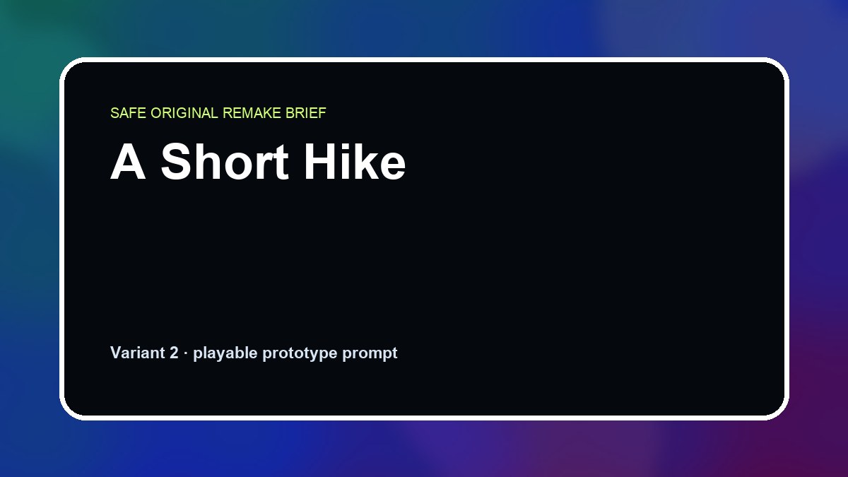 A Short Hike original a short hike diy game reference artwork 2