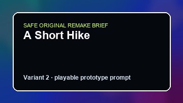 A Short Hike original a short hike diy game reference artwork 2