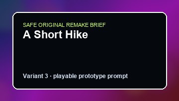 A Short Hike original a short hike diy game reference artwork 3