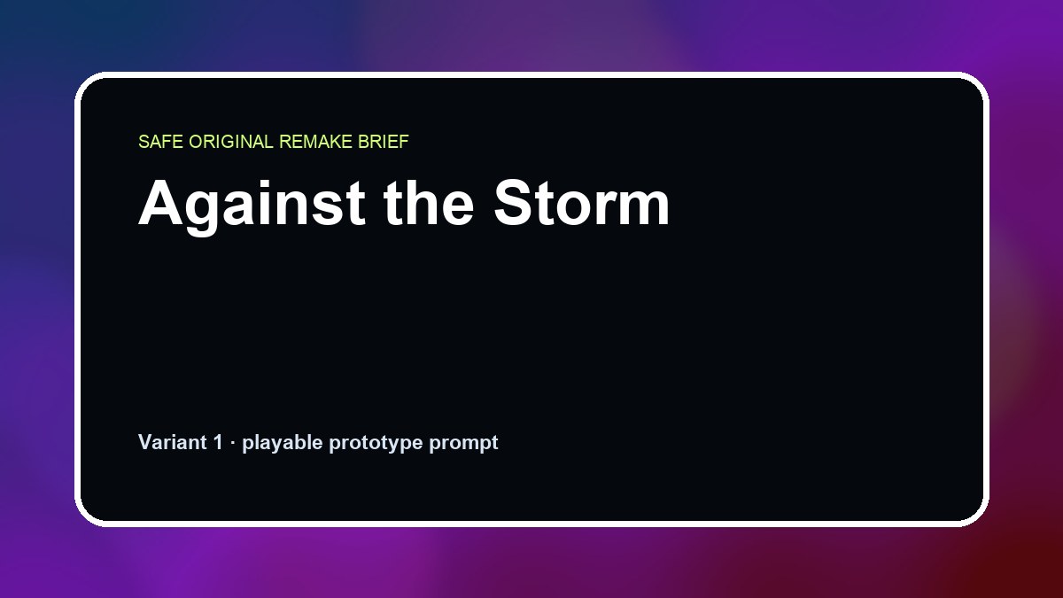 Against the Storm original against the storm diy game reference artwork 1