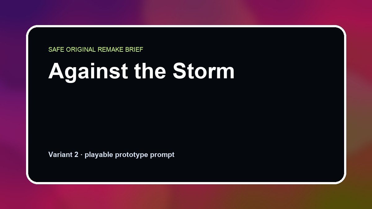 Against the Storm original against the storm diy game reference artwork 2