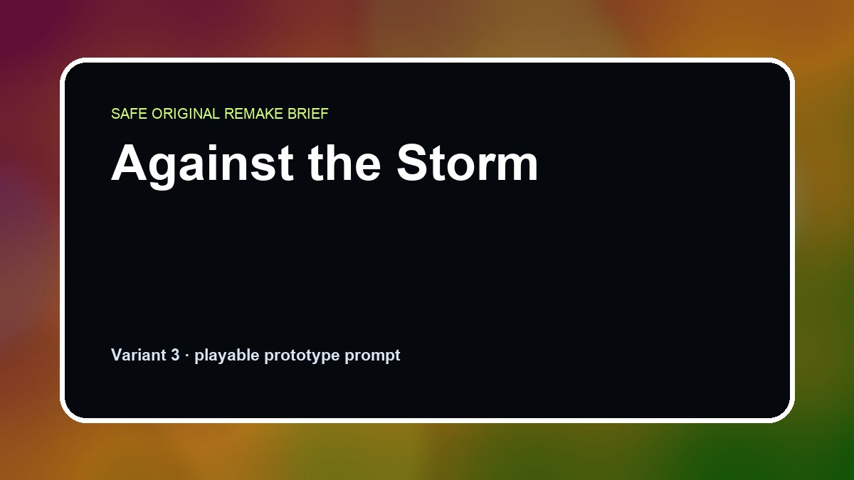 Against the Storm original against the storm diy game reference artwork 3