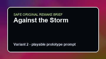 Against the Storm original against the storm diy game reference artwork 2