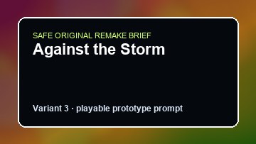 Against the Storm original against the storm diy game reference artwork 3