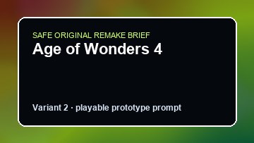 Age of Wonders 4 original age of wonders 4 custom game reference artwork 2