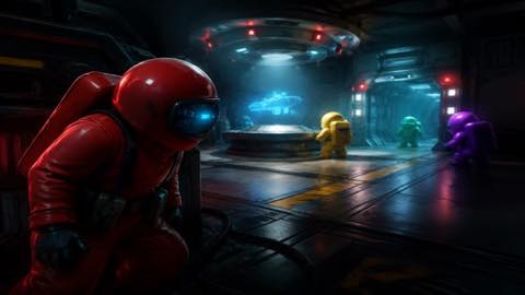 Among Us original among us custom game reference artwork 2