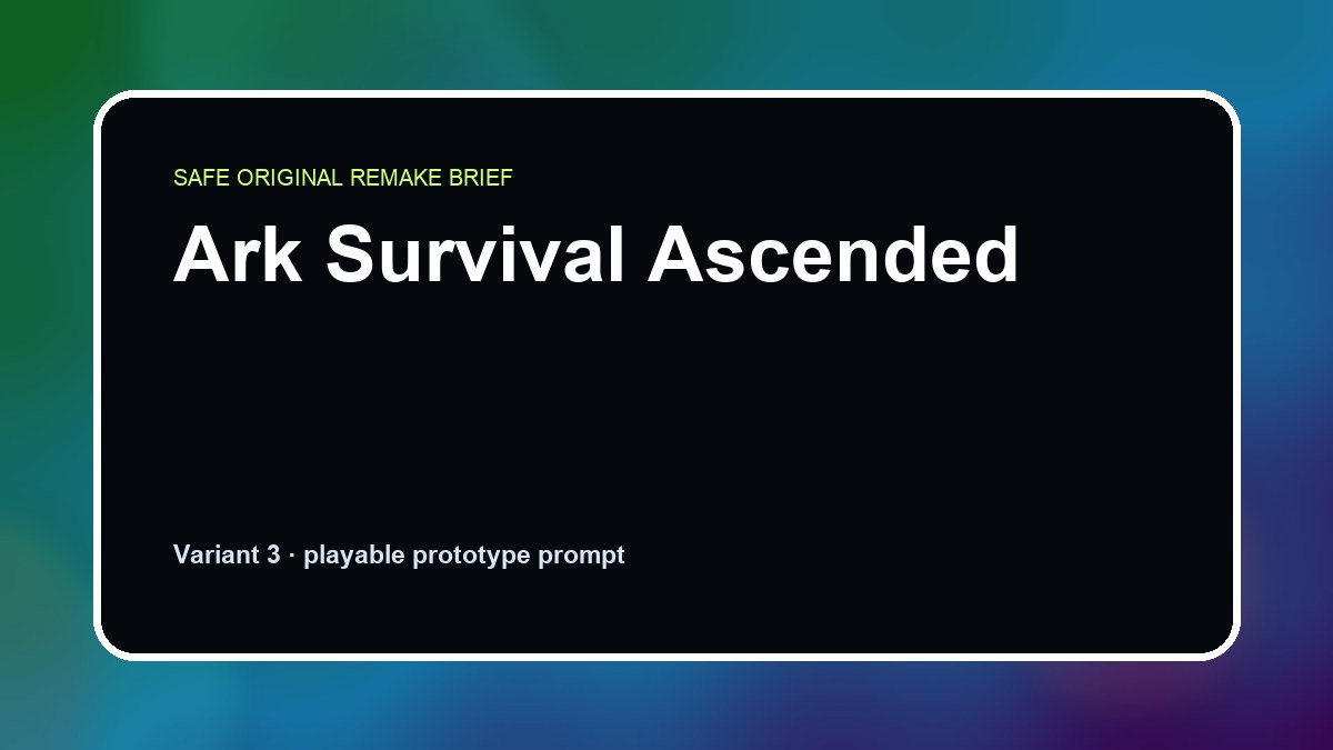 Ark Survival Ascended original ark survival ascended custom game reference artwork 3