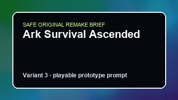 Ark Survival Ascended original ark survival ascended custom game reference artwork 3