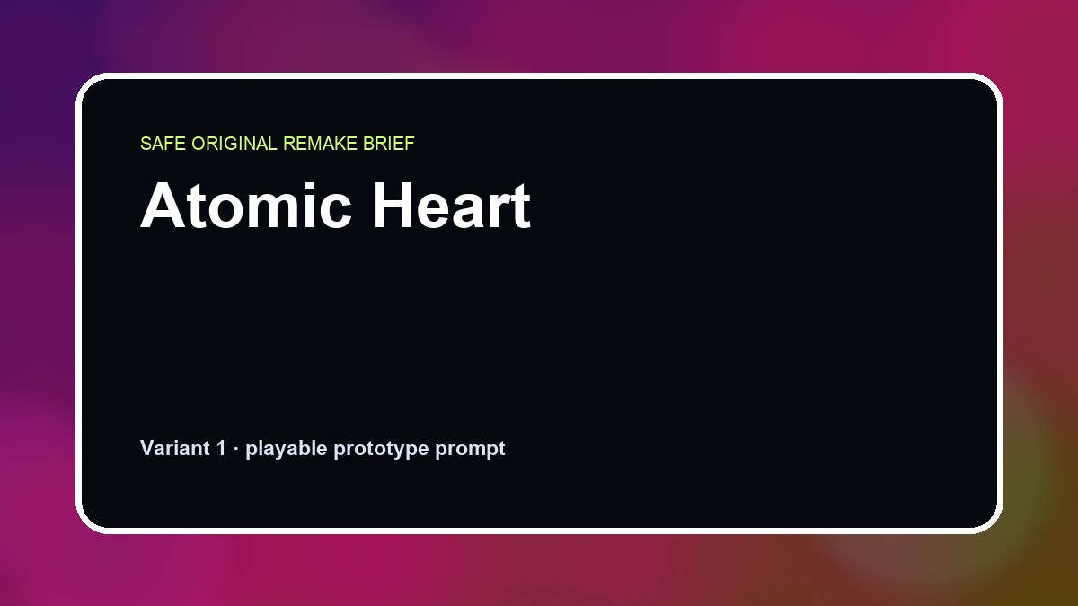 Atomic Heart original atomic heart diy game reference artwork 1