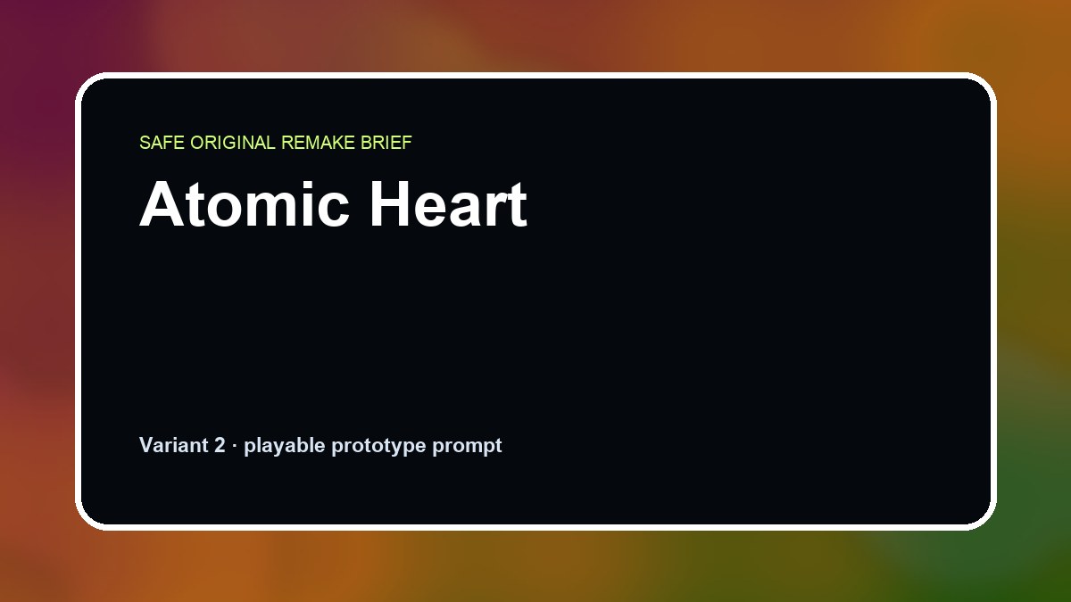 Atomic Heart original atomic heart diy game reference artwork 2