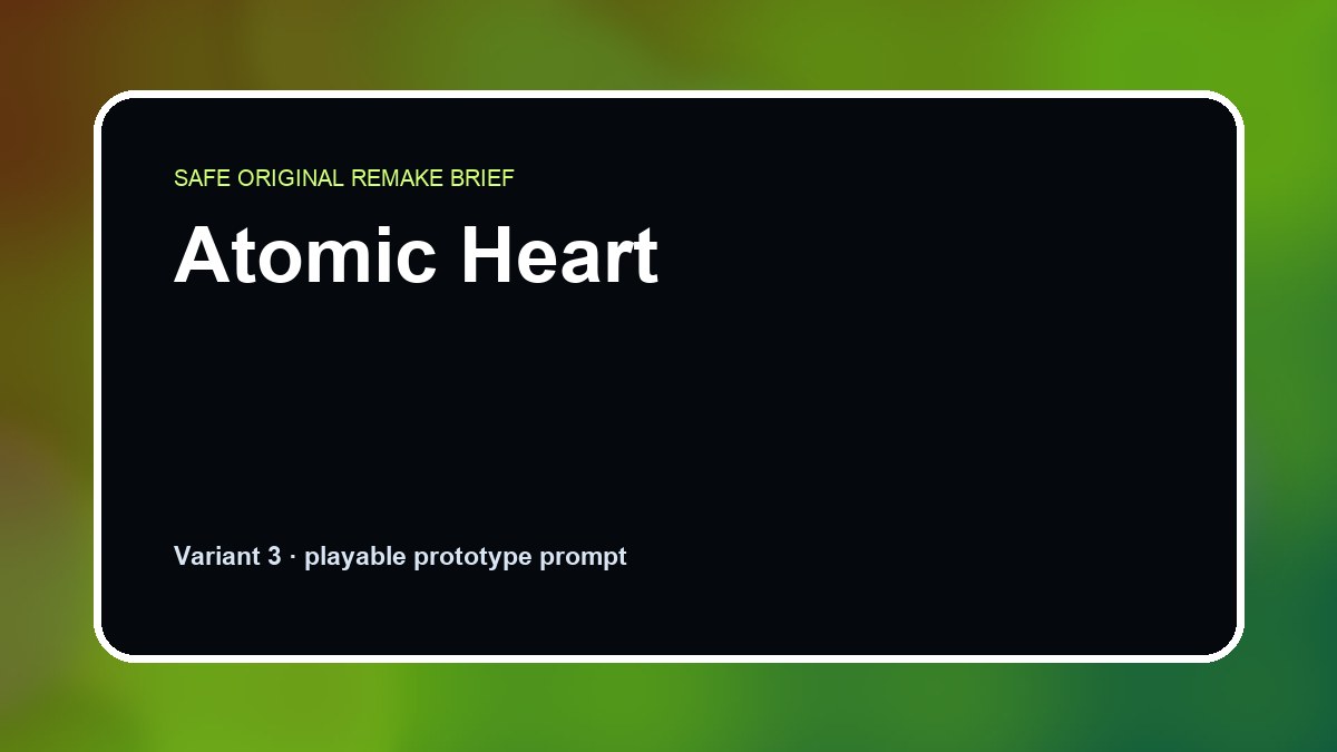 Atomic Heart original atomic heart diy game reference artwork 3