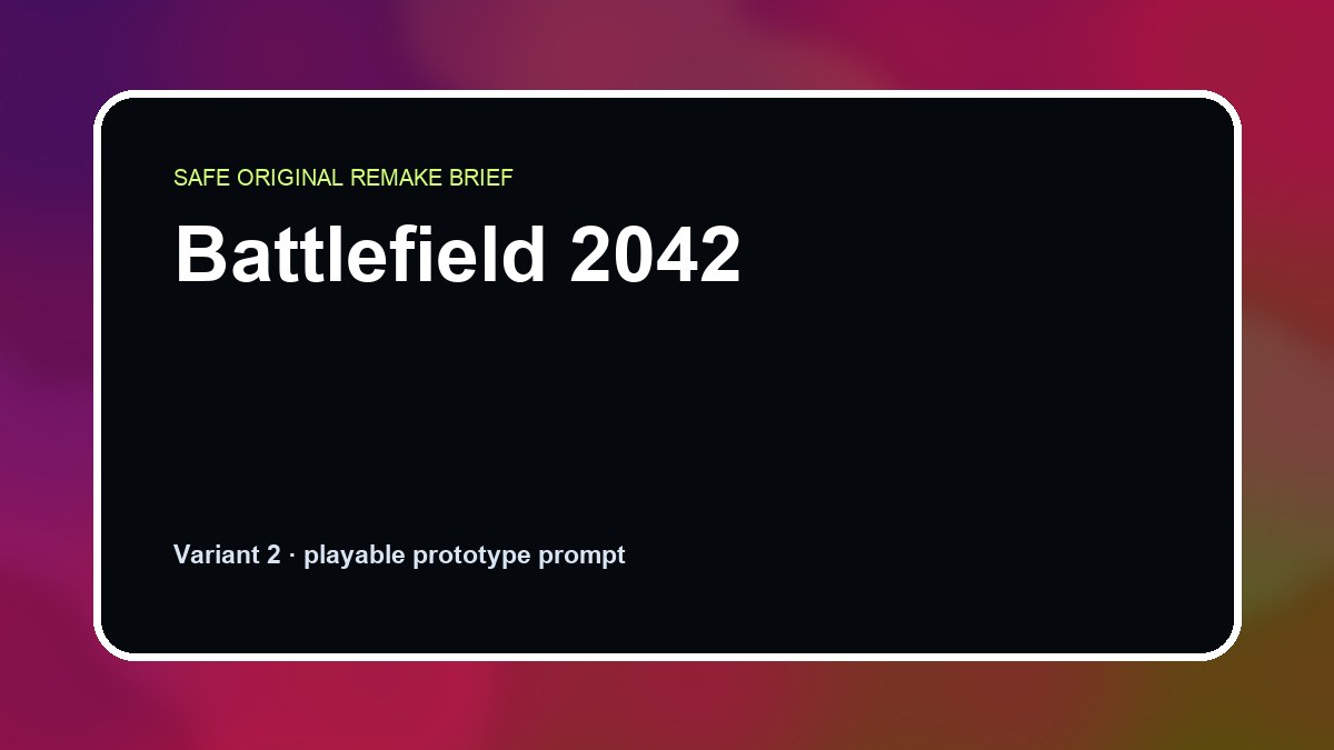Battlefield 2042 original battlefield 2042 custom game reference artwork 2