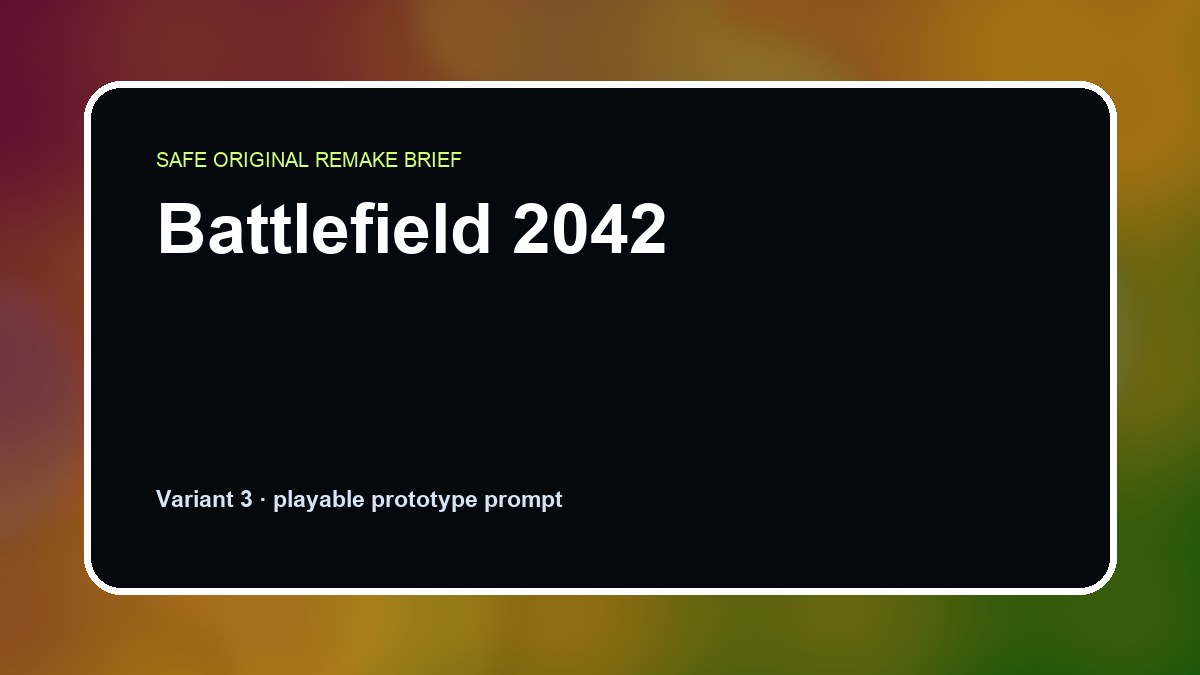 Battlefield 2042 original battlefield 2042 custom game reference artwork 3