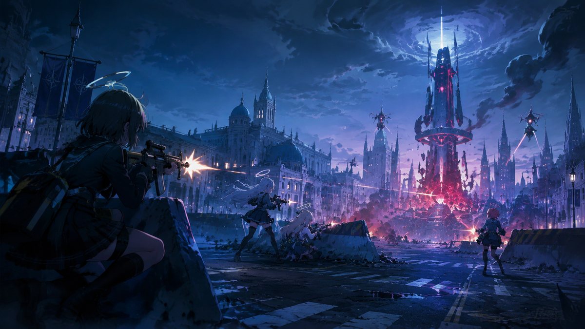 Blue Archive original game remake reference artwork 1
