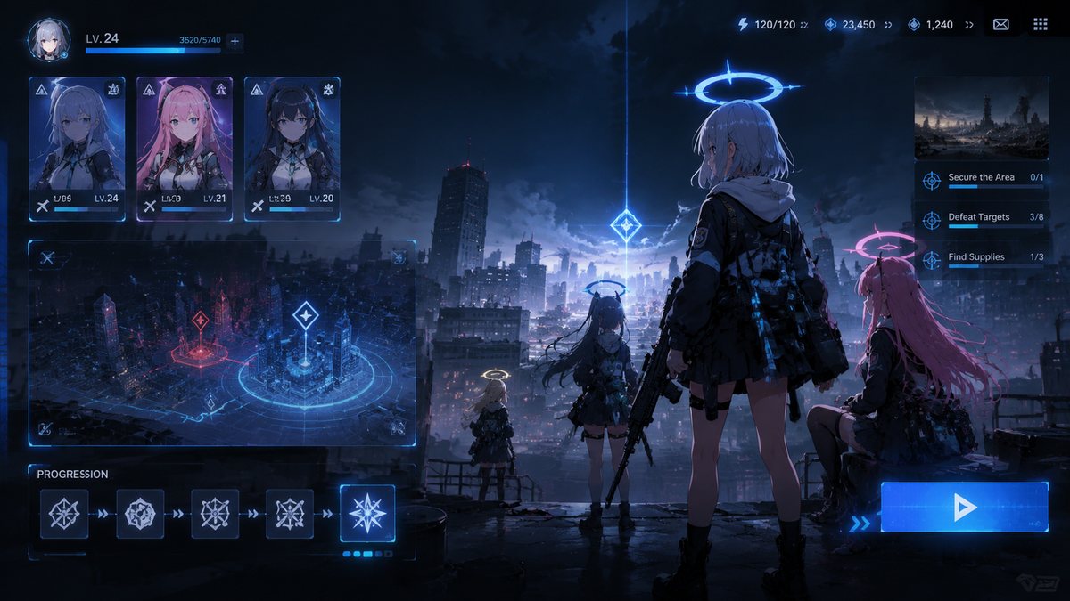 Blue Archive original game remake reference artwork 3