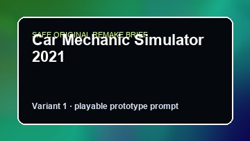 Car Mechanic Simulator 2021 Atomic Heart DIY Game Maker preview