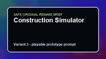 Construction Simulator original construction simulator custom game reference artwork 3