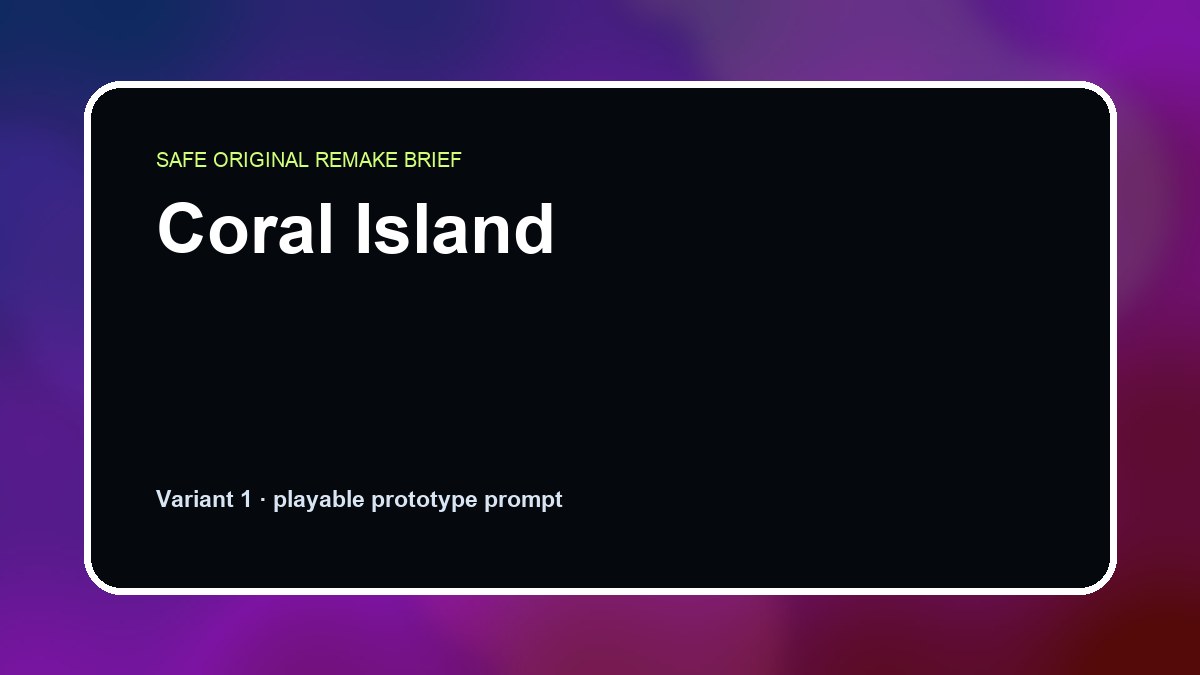 Coral Island original coral island custom game reference artwork 1