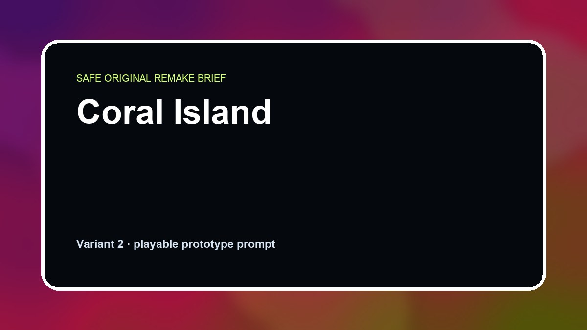 Coral Island original coral island custom game reference artwork 2