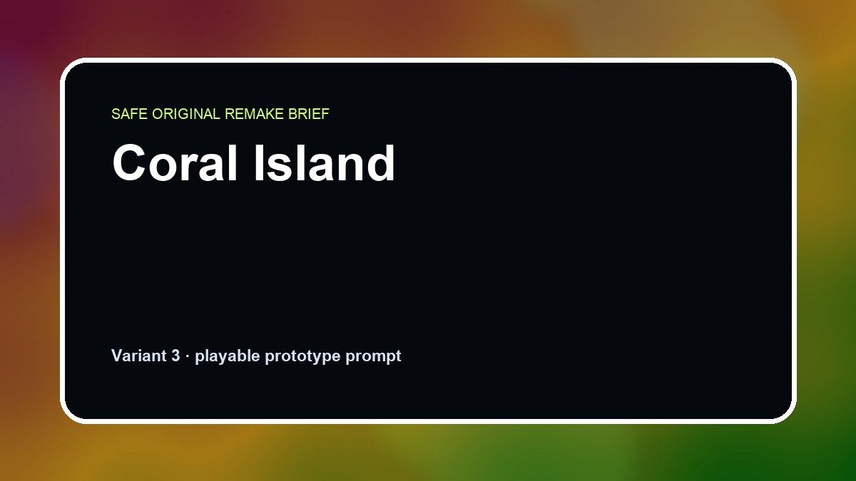 Coral Island original coral island custom game reference artwork 3