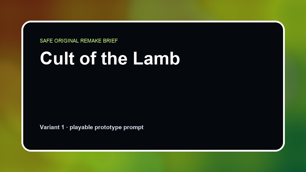Cult of the Lamb original cult of the lamb custom game reference artwork 1