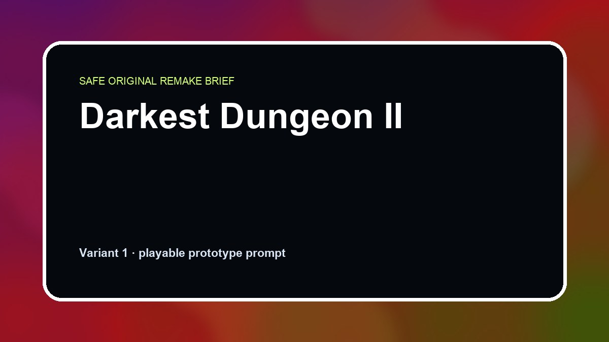 Darkest Dungeon II original darkest dungeon ii custom game reference artwork 1
