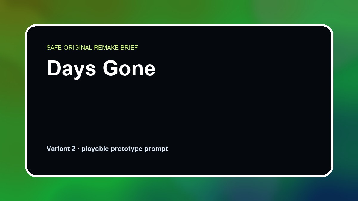 Days Gone original days gone custom game reference artwork 2