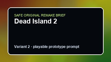 Dead Island 2 original dead island 2 diy game reference artwork 2