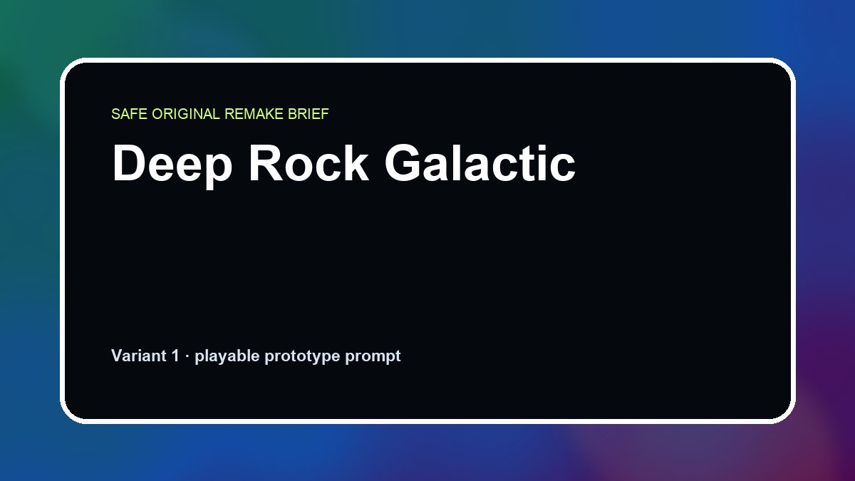Deep Rock Galactic original deep rock galactic custom game reference artwork 1