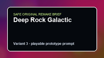 Deep Rock Galactic original deep rock galactic custom game reference artwork 3