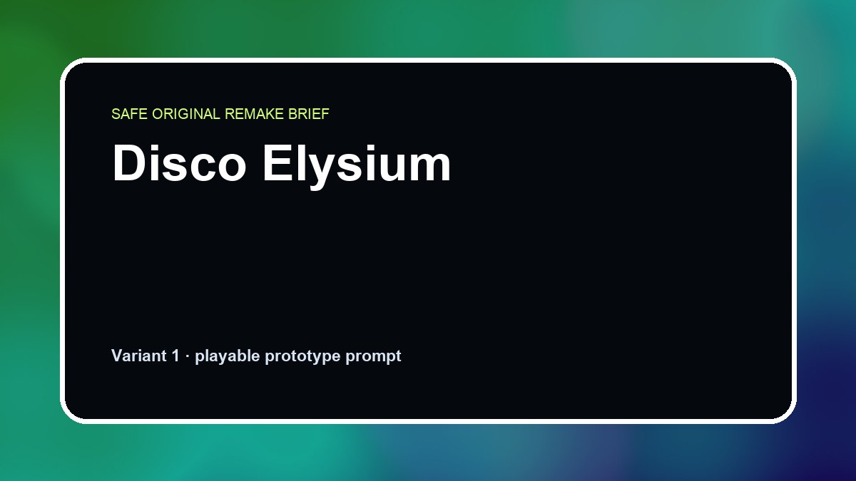 Disco Elysium original disco elysium diy game reference artwork 1