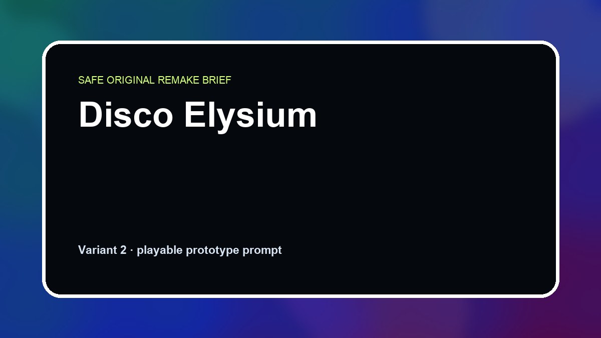 Disco Elysium original disco elysium diy game reference artwork 2