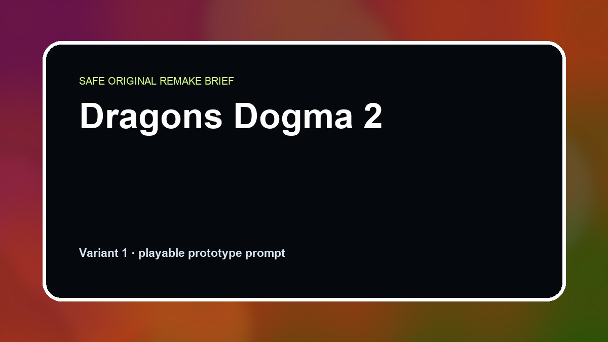 Dragons Dogma 2 original dragons dogma 2 diy game reference artwork 1