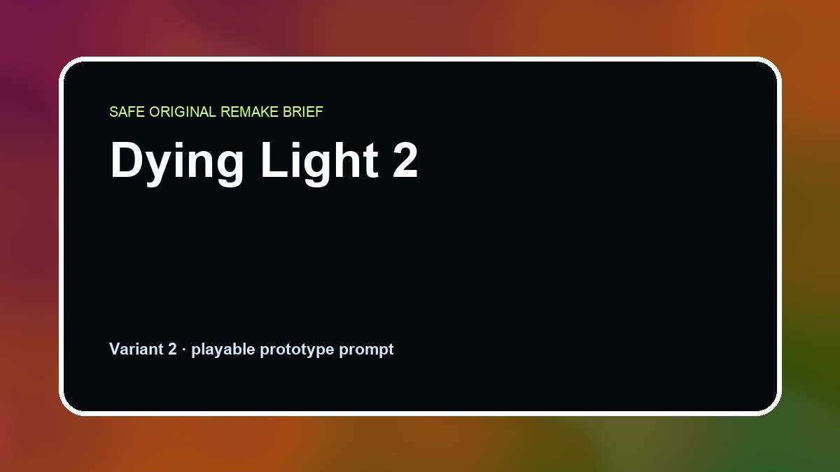 Dying Light 2 original dying light 2 custom game reference artwork 2