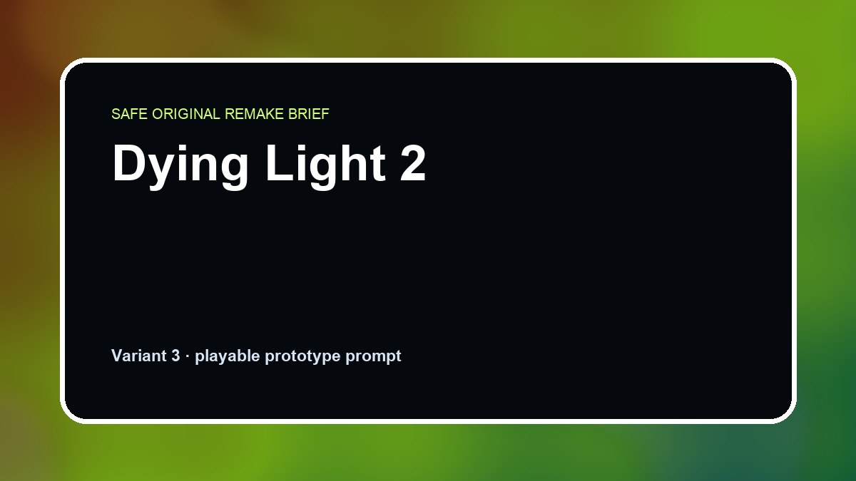 Dying Light 2 original dying light 2 custom game reference artwork 3