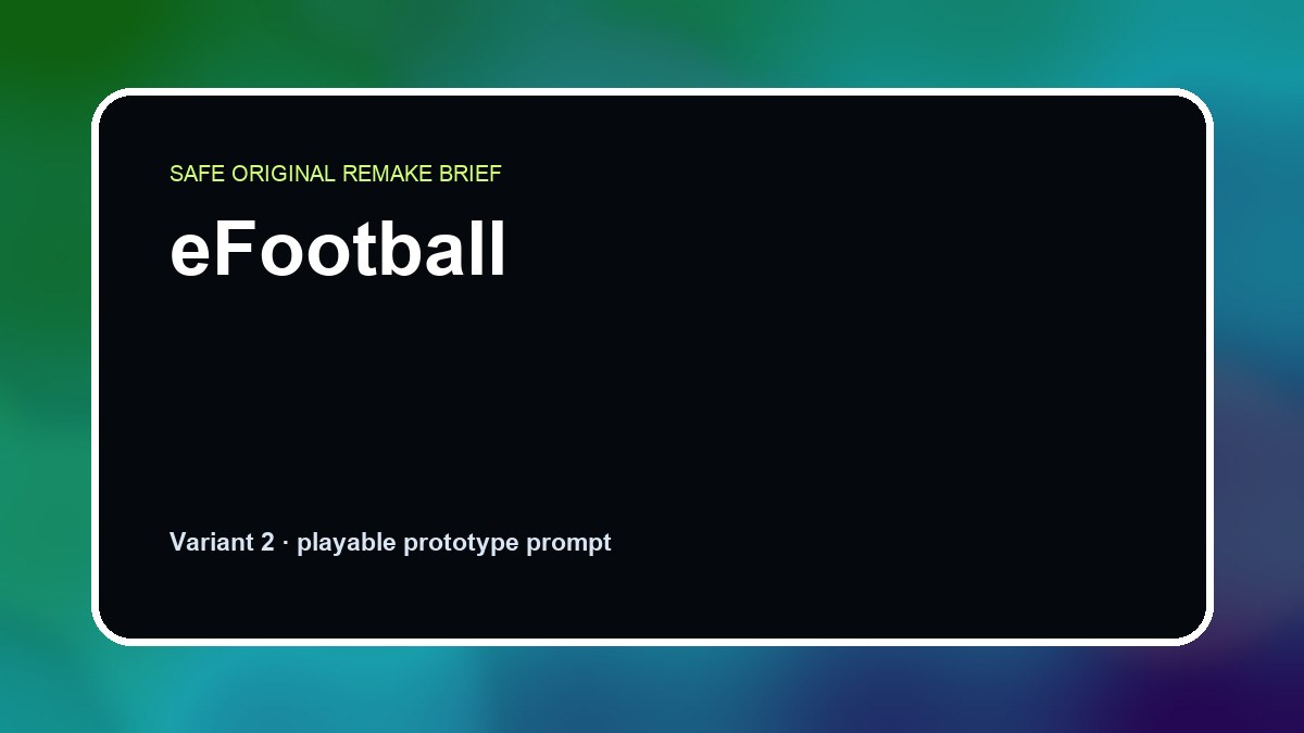 eFootball original efootball diy game reference artwork 2