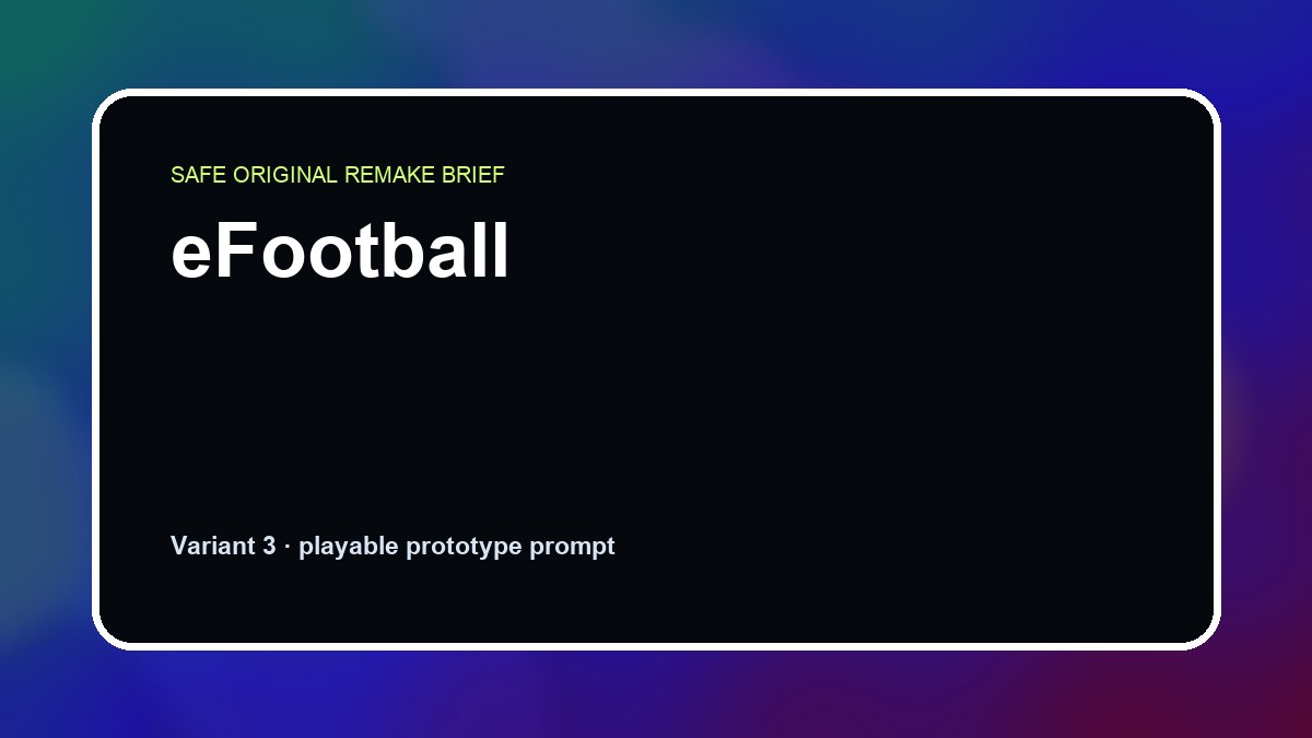 eFootball original efootball diy game reference artwork 3