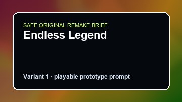 Endless Legend Sable Custom Game Builder preview