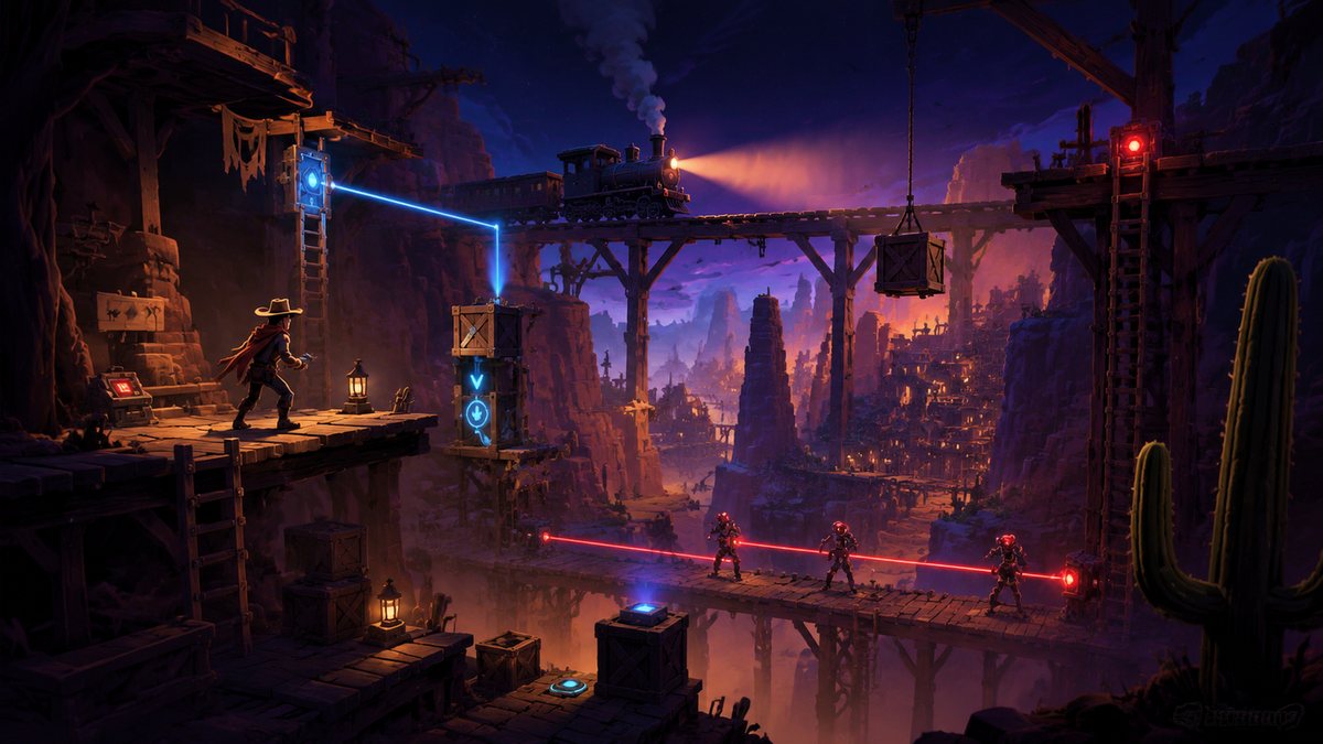 Far Far West original game remake reference artwork 2